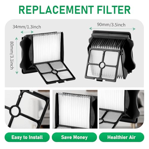 Replacement Brush Roller & HEPA Filters for Tineco Floor One S5 (6 Count)