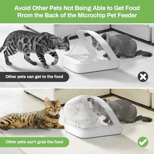 Rear Cover for Automatic Microchip Pet Feeder