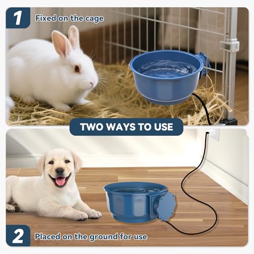 Small Heat Pet Bowl for Cats Rabbits Indoor