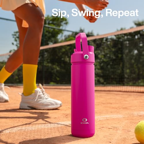 Insulated Water Bottle with Straw Stainless Steel Water Bottle
