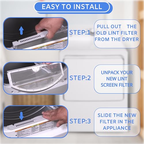Replacement Lint Screen Filter for GE GTD42EASJ2WW