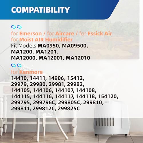 MAF1 Wick humidifier filter Replacement for AirCare Essick Air (2 Count)