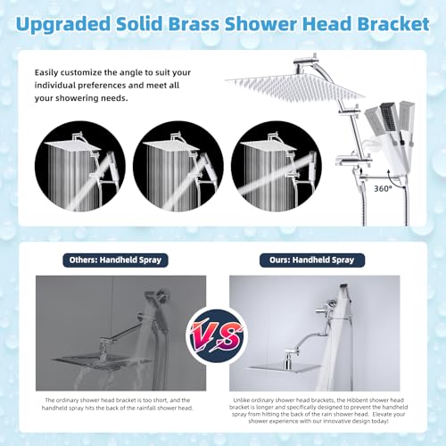 All Metal CUPC Certified 12'' Rainfall Shower Head