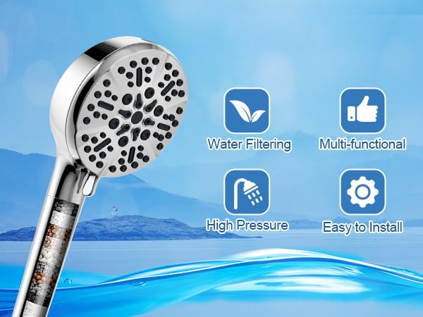 2 Pack Shower Filter Replacement for Diiwet Handheld Shower Head (2 Count)