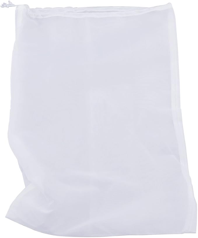 75 Micron Nylon Straining Bag Fine Mesh Food Strainer Filter Bags for Nut Milk, Green Juice, Cold Brew, Home Brewing (17.72" x 11.81")