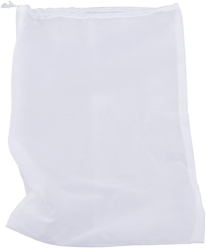 75 Micron Nylon Straining Bag Fine Mesh Food Strainer Filter Bags for Nut Milk, Green Juice, Cold Brew, Home Brewing (17.72" x 11.81")