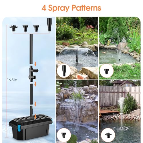 30W Solar Pond Filter with Water Pump Kit