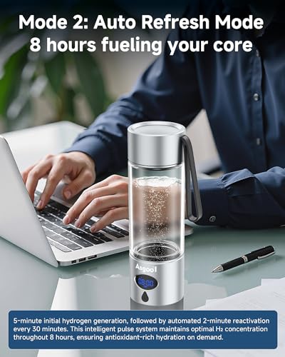 360ml Portable Hydrogen Water Bottle Generator with PEM