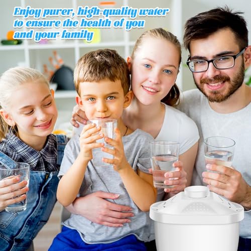 4 Pcs Alkaline Water Filter Replacement Alkaline Water Pitcher Replacement Cartridge for Healthy Drink (4 Count)