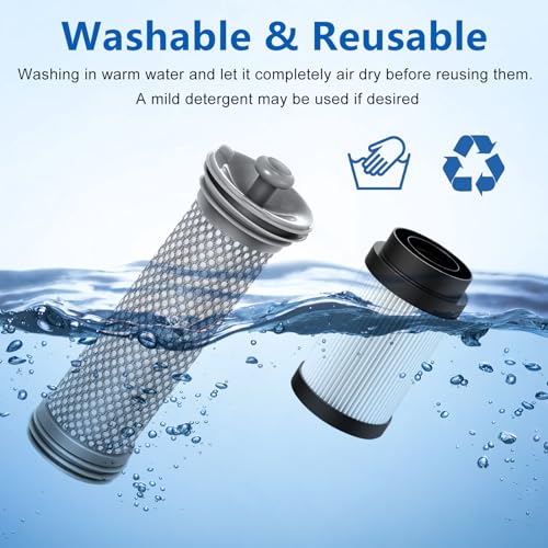 4 Pack Filter Replacement Parts for Tineco Pure ONE S15 (4 Count)