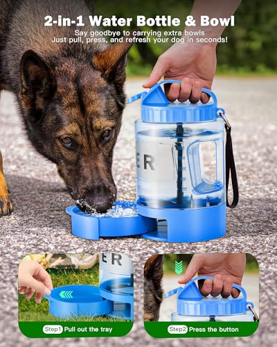 Large Dog Water Bottle Portable Bowl