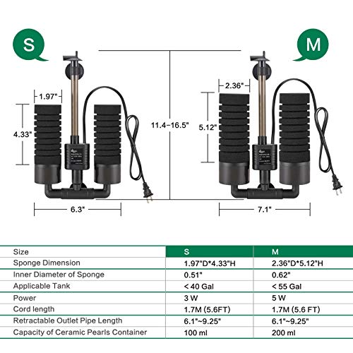 Aquarium Electric Power Sponge Filter