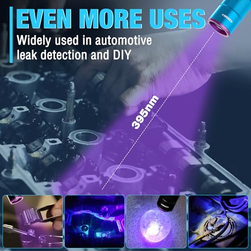 Rechargeable Pen Flashlight with UV and White Light