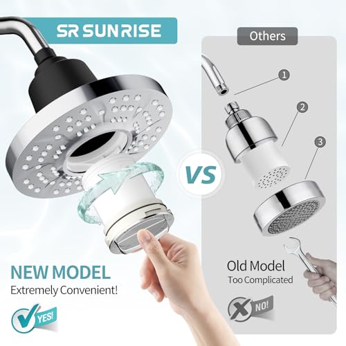 7 Inch Filtered Shower Head with High Pressure Spray