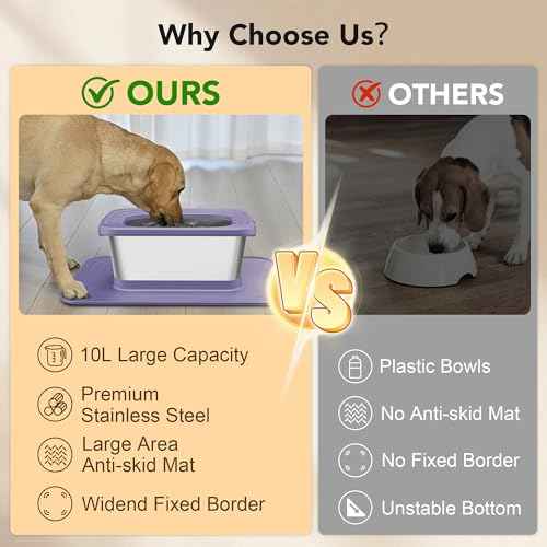 10L Stainless Steel Dog Water Bowl