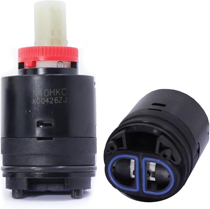 N40HKC Shower Cartridge Replacement, Compatible with the SR SUN RISE Concealed Shower Systems, KES Shower Systems, the Height is 3.07 inches (78mm) and the Width is 1.58 inches (40mm), (1Pack)