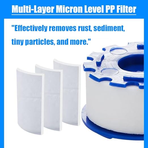 21Pcs Sink Water Filter Faucet with Cartridges Set, Universal 360 ° Rotating Kitchen Faucet Water Filter Removes Fluoride Heavy Metals Hard Water Compatible with Most Kitchen/Laundry Sink Faucets