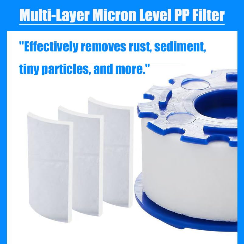 7Pcs Sink Water Filter Faucet with Cartridges Set