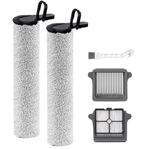 Replacment Roller Brush & HEPA Filtesr Kit for Tineco S7 Steam (4 Count)