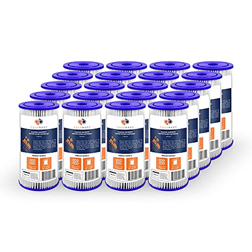 5 Micron Pleated Sediment Water Filter 10 x 4.5 Cartridge (20 Count)