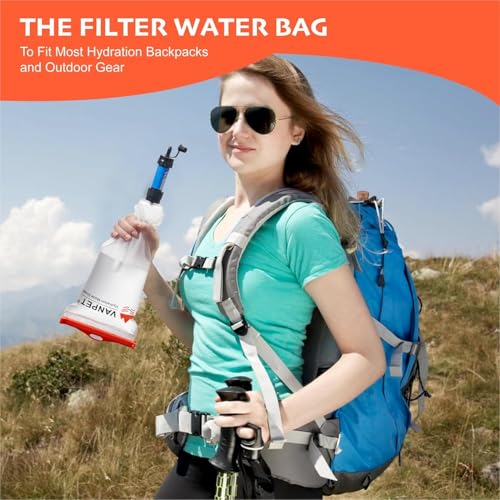 2L&1L Water Bag Compatible with Sawyer Squeeze Water Filter