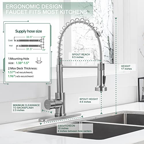 Pull Down Kitchen Faucet