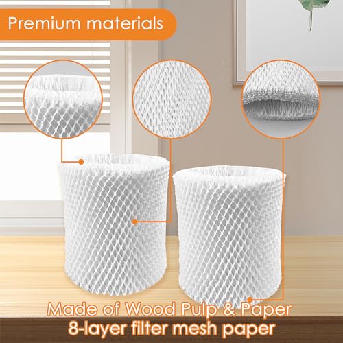 Smilefil 2 Pack Large Room Humidifier Filters Replacement Wick Filters Compatible with Canopy Humidifier Plus ONLY （5.5L）