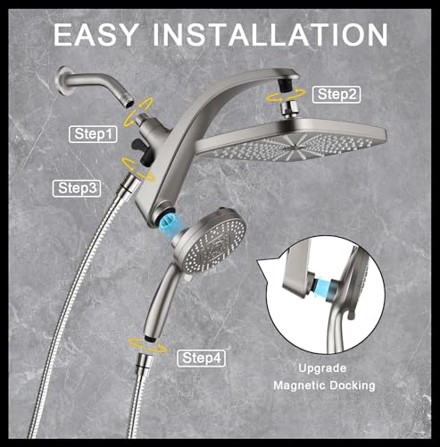 12" High Pressue Rain Shower Head with Handheld