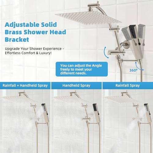All Metal CUPC Certified 12'' Rainfall Shower Head