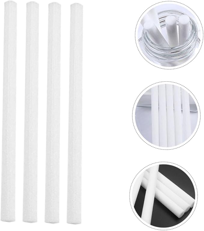 PRETYZOOM 4sets Oil Diffuser Sticks Absorbent Aroma Diffuse Rods Fragrant Volatile Sticks 50pcs*4 - AquaVibe