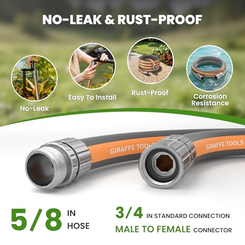 5FT Garden Hose Lay Flat Lightweight Flexible Water Hose