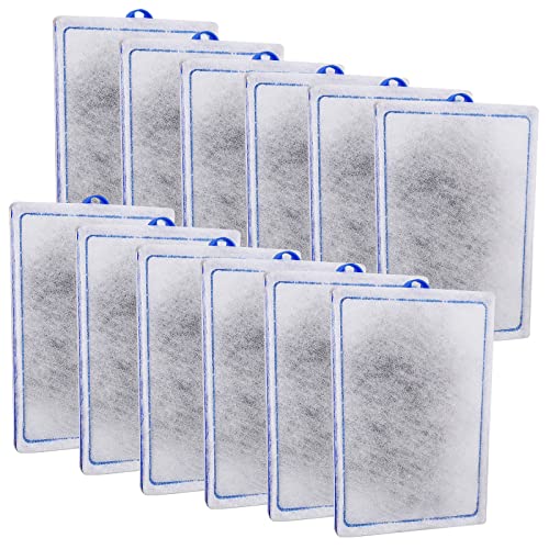 12 Pack Large Aquarium Filter Cartridges Compatible with Whisper Bio (12 Count)