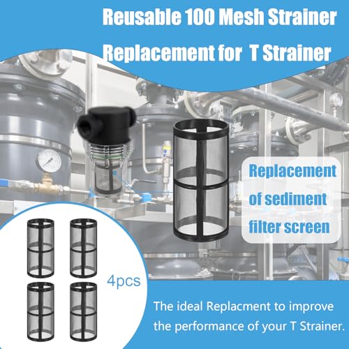 4 Pack Stainless Steel Screen for Garden Hose Filter (4 Count)