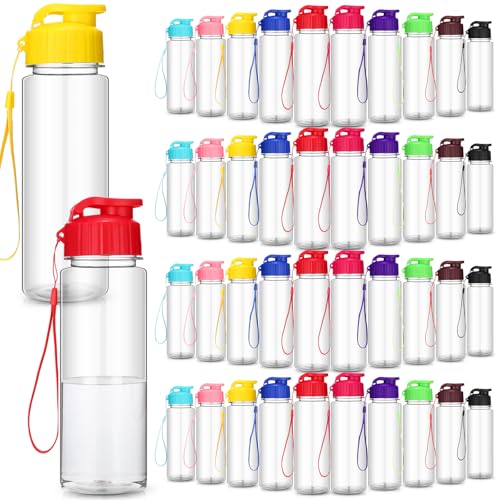 72 Pcs 17 Oz Plastic Water Bottles Bulk Sports (72 Count)
