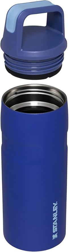 Stanley IceFlow Cap and Carry Water Bottle | Wide Mouth Twist Lid | Lightweight & Leakproof for Travel & Sports | Insulated Stainless Steel | BPA-Free