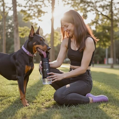 Stainless Steel Dog Travel Water Bottle (4 Fl Oz)