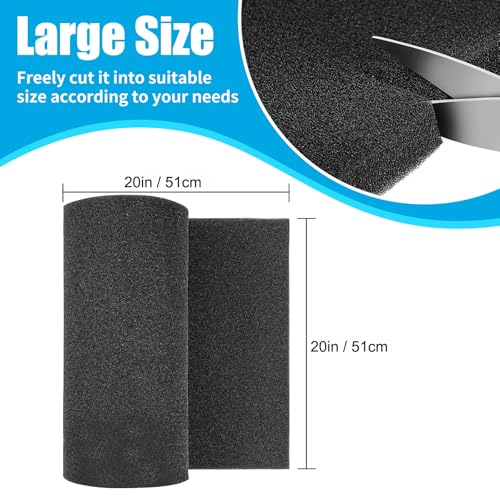 2 Pack Aquarium Bio Sponge Filter Media Pad Cut