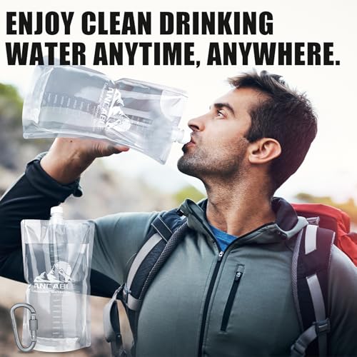 64oz Collapsible Water Bottles (6 Count)
