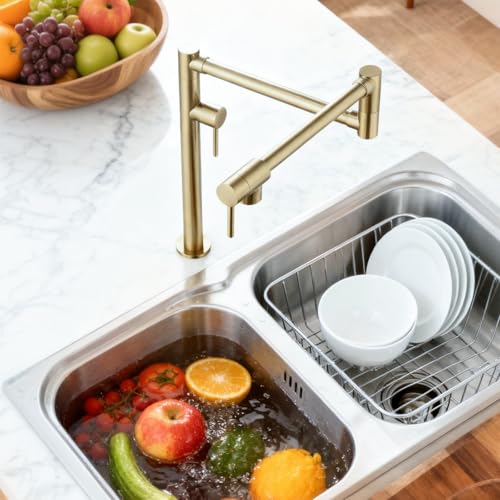 Brass Pot Filler Faucet Deck Mount