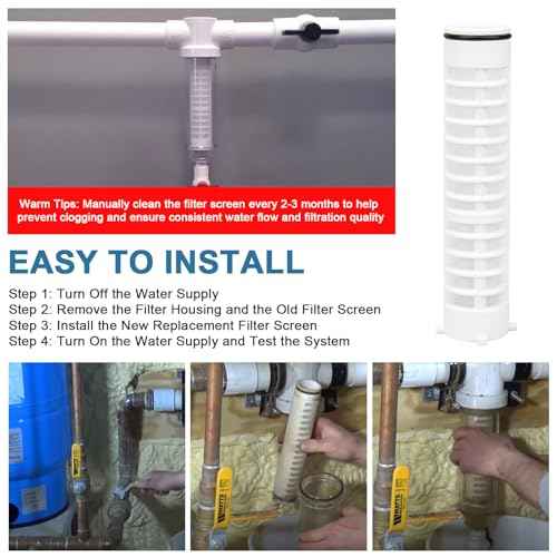 1-1/2" 100 Mesh Spin Down Filter Screen for Rusco & Vu-Flow Filtration