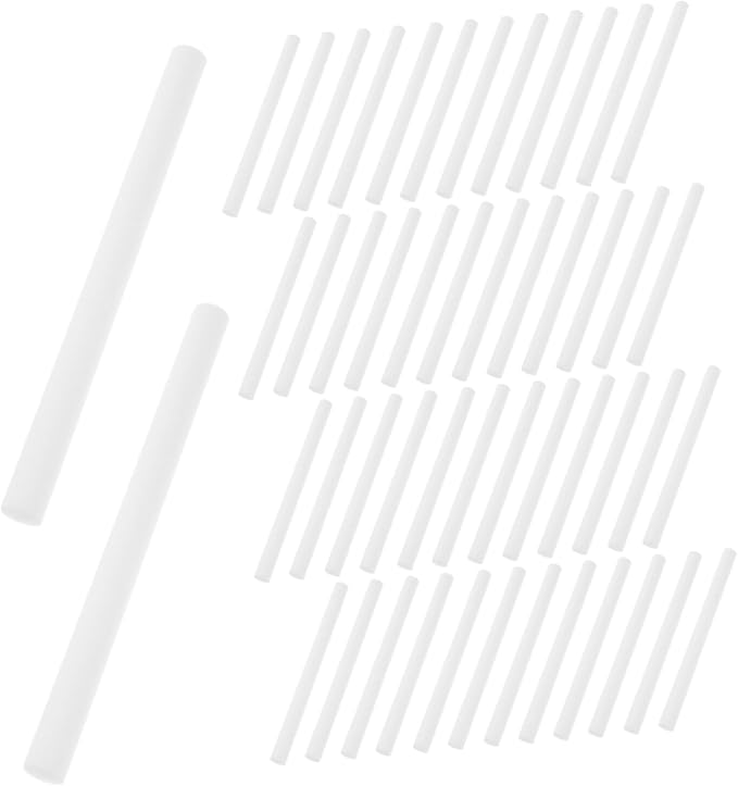 50Pcs Humidifier Filter Cotton Sticks Replacement for Diffuser Humidifiers Optimizes Air Quality with Absorbent Cotton Compatible with Multiple Models - AquaVibe