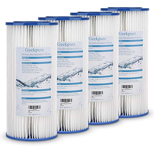 10 Inch Whole House Pleated PP Filters (5 Count)