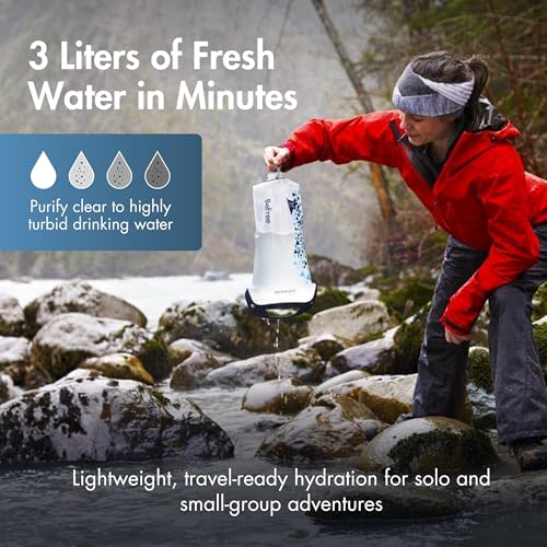 BeFree Gravity Water Filter 3L for Camping