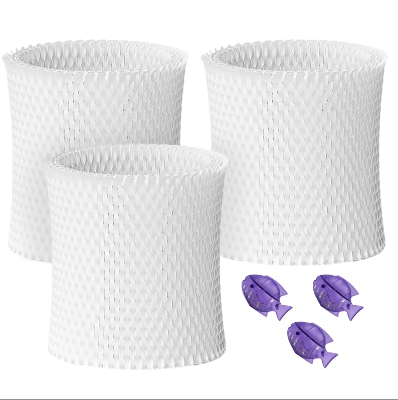 3 Pack Bedside Humidifier Filter Replacement Compatible with Canopy Bedside & Nursery Humidifiers Humidifier Wicking Replacement Filter Wood Pulp & Paper Replace Every 6 Weeks (3 Count)