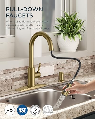 Kitchen Faucet with Soap Dispenser