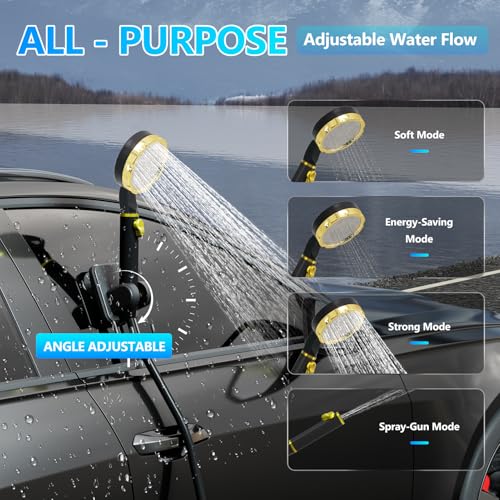 Portable Shower for Camping with Immersion Water Heater