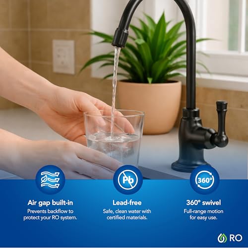 Kind Water 6 Stage Reverse Osmosis Drinking Water System with Chrome Faucet