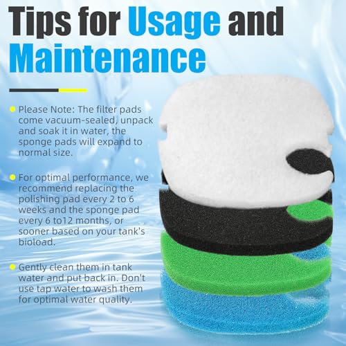 Replacement Canister Filter Pads Compatible with SUNSUN HW
