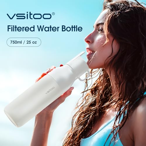 S2 25oz Insulated Stainless Steel Filtered Water Bottle with Straw