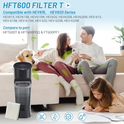 6 Pack Humidifier Wicking HFT600 Replacement Filters T (6 Count)
